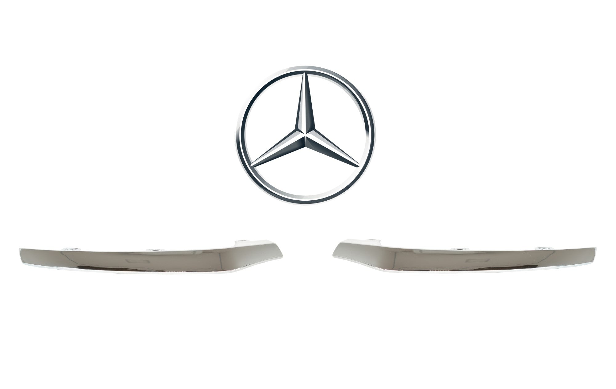Friso Lateral  Do Para Choque Dianteiro Mercedes Benz GLC 2018